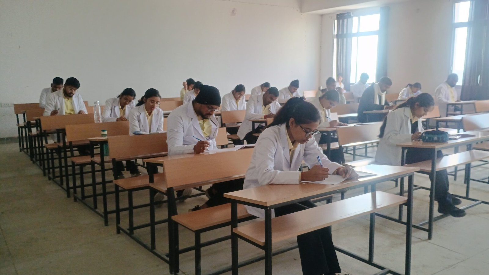 BAMS students studying in classroom at Arnav Ayurvedic Medical College, a leading BAMS college in UP
